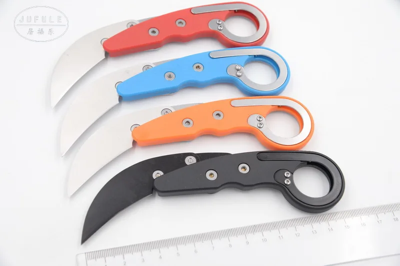 JUFULE Caswell Morphing Karambit нейлоновая ручка из стекловолокна D2 Лезвие Открытый тактический лагерь Охота EDC инструмент складной кухонный нож