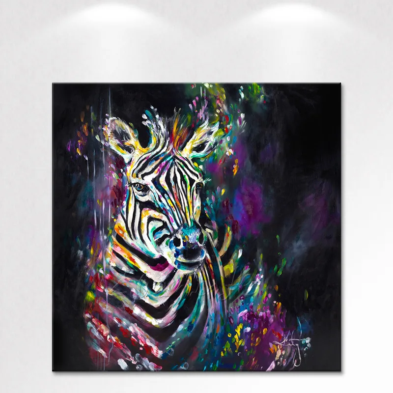 

Canvas Print Animal zebra Oil Painting Wall Art Picture Printed on Canvas wall pictures for living room decorative pictures