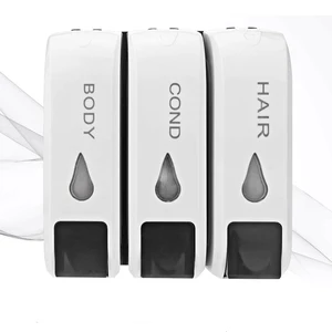 Настенный диспенсер для жидкого мыла, тройной пластиковый контейнер для жидкого мыла, шампуня, геля для душа, аксессуары для ванной комнаты и ванной комнаты