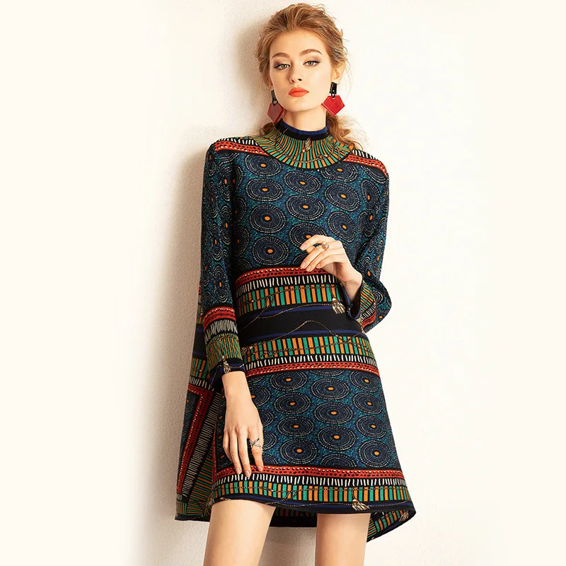 LANMREM 2020 Новое весеннее повседневное модное свободное платье плюс со вставками с