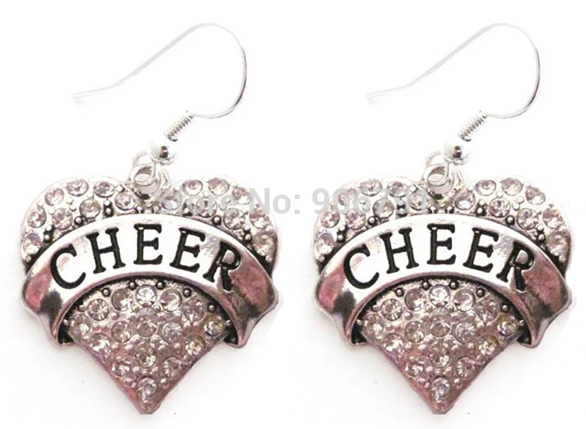 Модные серьги 30 пар в форме сердца с родиевым покрытием (E120765)|earrings prom|earring