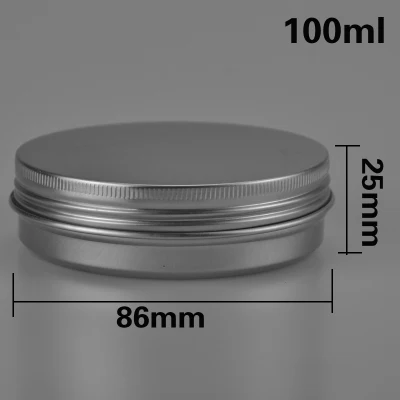Многоразовая круглая алюминиевая коробка пустые алюминиевые бутылки с винтовым