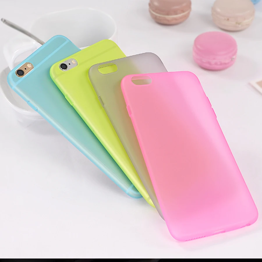 Матовые прозрачные ультра-тонкие 0 3 мм чехол для iPhone 6/6S 7 PP защитный кожа Shell Apple 6/7