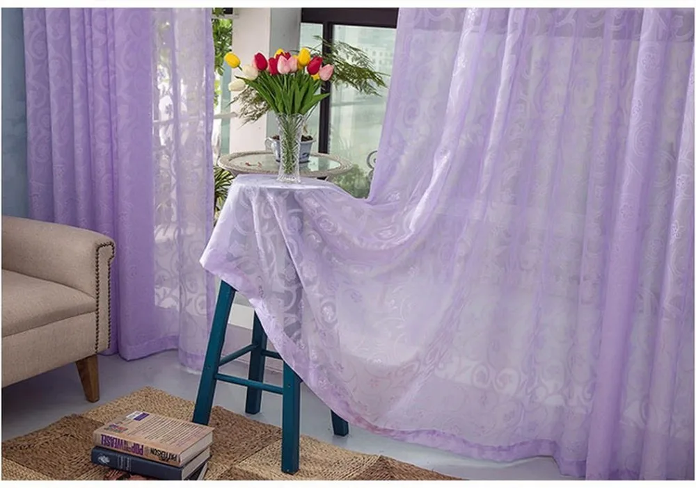 Жаккардовые шелковые вырезанные цветы марлевые занавески шторы для спальни