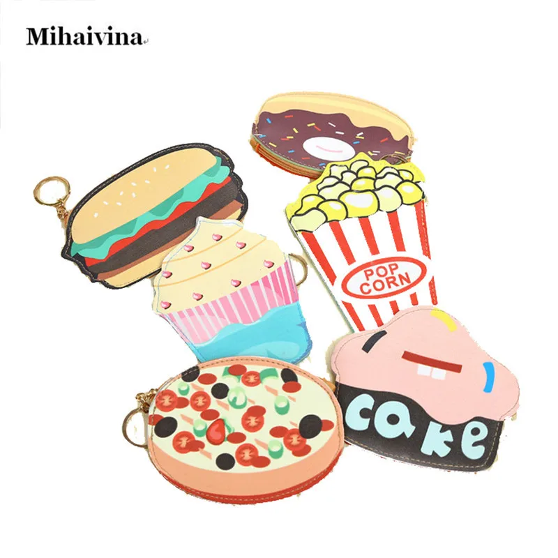 2017 Модный милый мультяшный кошелек на молнии с имитацией мороженого торта