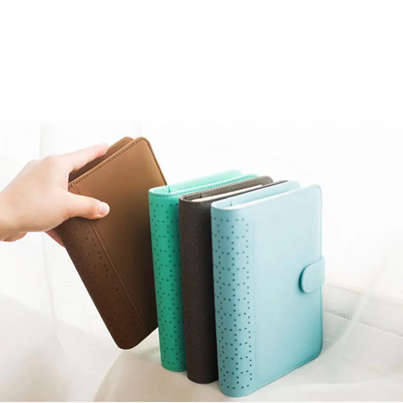 Креативный блокнот из искусственной кожи с полыми листьями A5 A6 планировщик милый