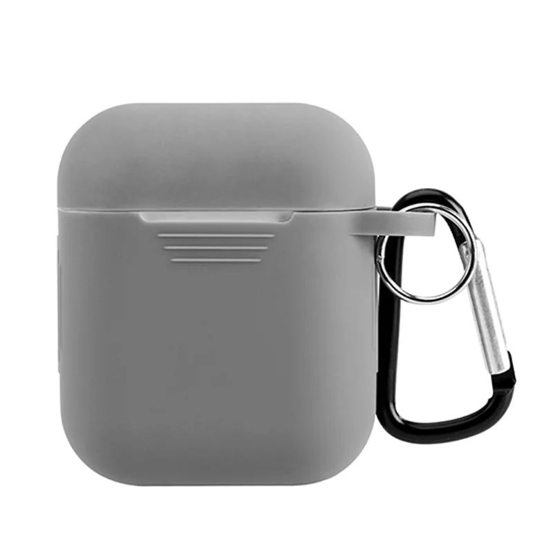 aipods 1 GRAY 100 шт. наушники fundas для apple, беспроводные наушники airpods 2 Чехол air pods, силиконовый чехол, сумка для наушников, аксессуары - Цвет: aipods 1 GRAY
