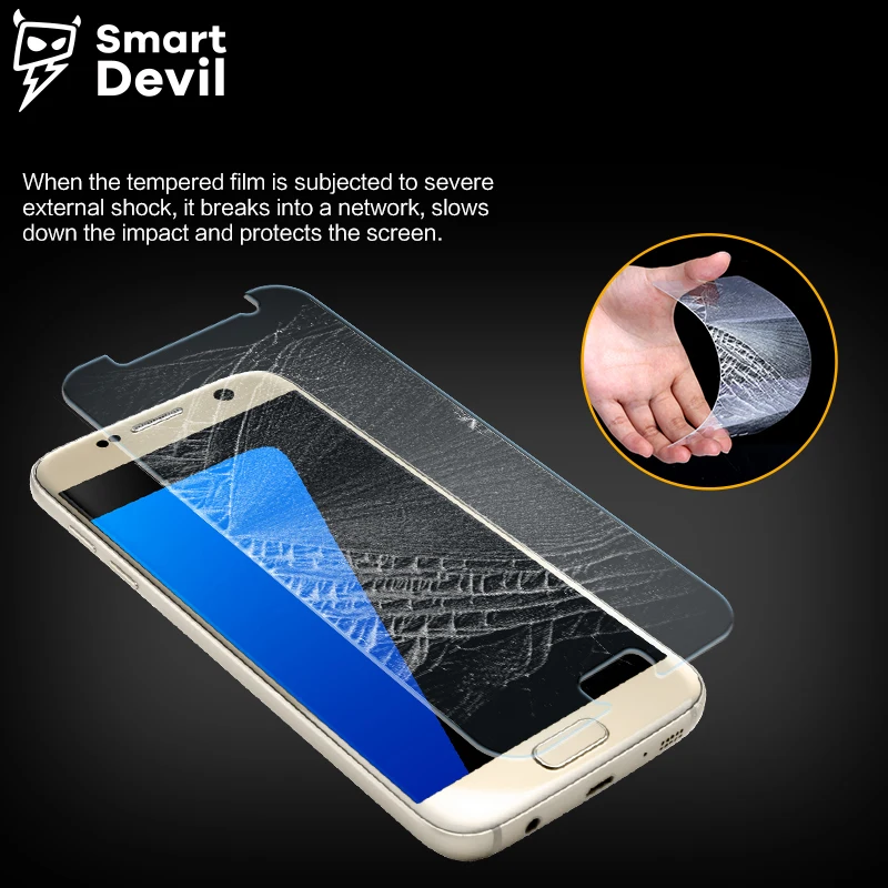 Закаленное стекло SmartDevil для Samsung Galaxy S7 S6 Защита экрана C9 Pro Взрывозащищенная