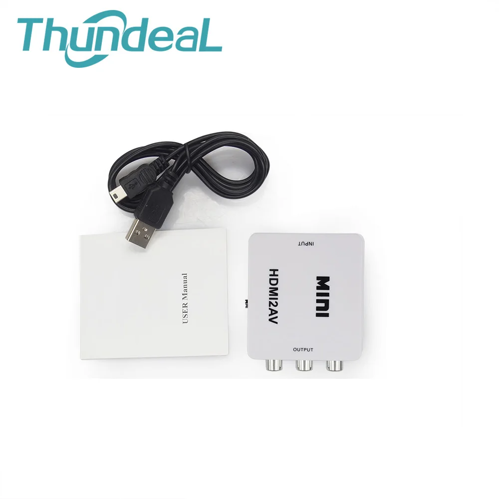 HD Video Converter AV в HDMI Box для RCA cvsb L/R видео 720 P 1080 HDMI2AV AV2HDMI NTSC PAL Выход К адаптер |