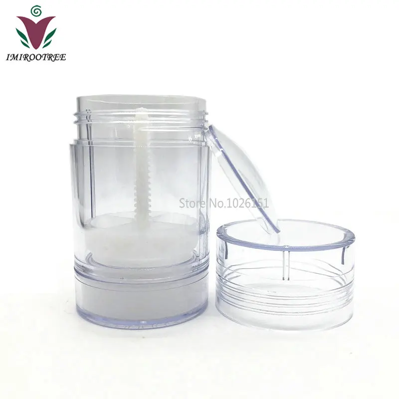 

10pcs 30g 30ml 1oz Transparent Clear Empty Round Plastic Deodorant Stick Containers Lip Balm Tubes for Lipstick