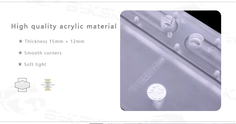 BYKSKI акриловый бак использовать для AntecTorque чехол компьютера/3PIN 5V D-RGB/Combo DDC насос холодный канал воды решение
