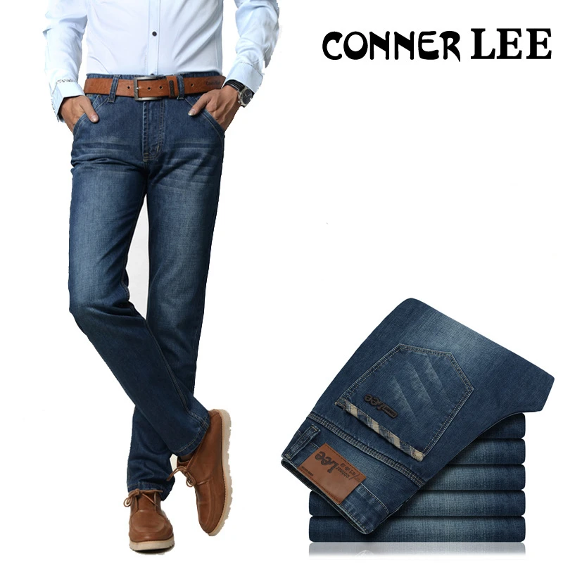 CONNER LEE jeans men back pocket stripe 