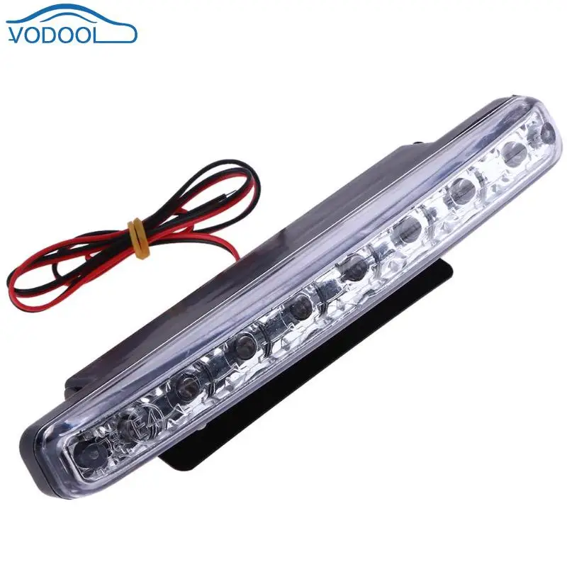 VODOOL 12V Водонепроницаемый Автомобильные фары дневного света светильник Voiture 8 LED DRL