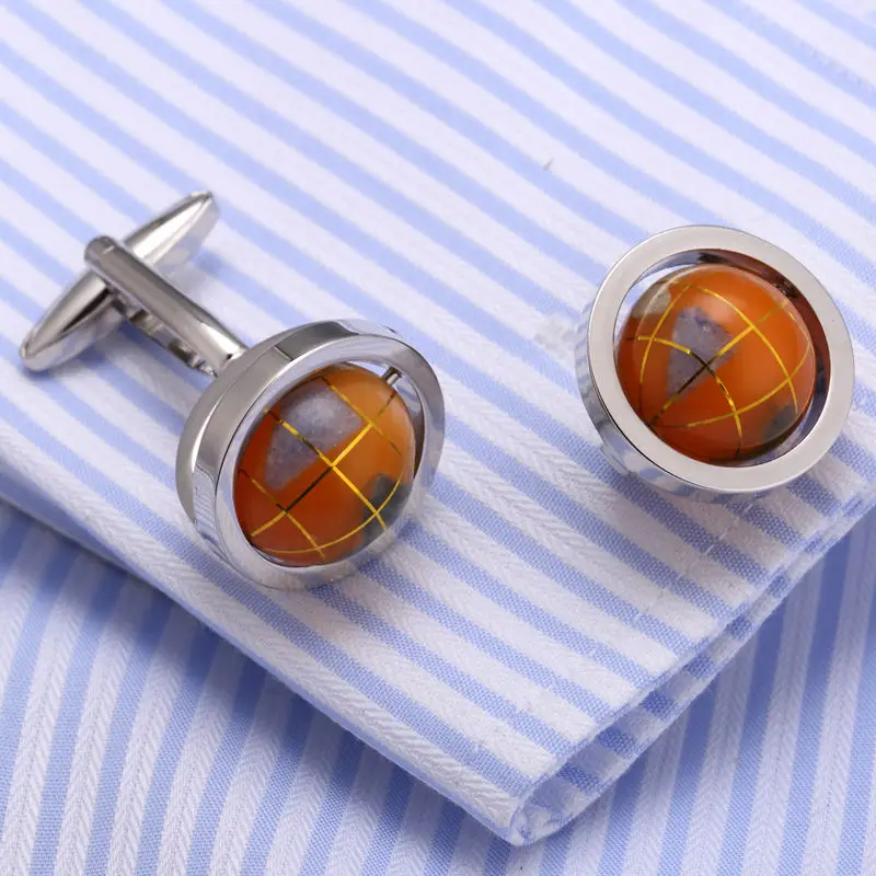 New Arrival Men's Fashion Cufflink globe Design cufflinks Funny Cufflings Father's day gifts 370 | Украшения и аксессуары