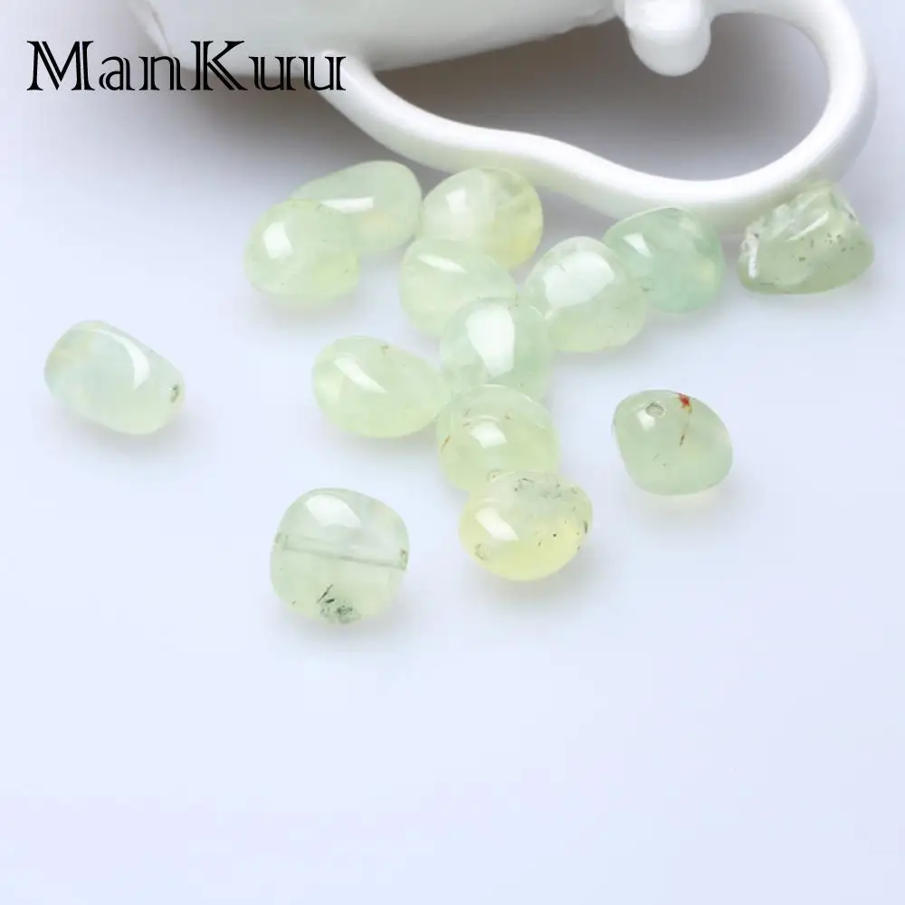ManKuu 10-15 мм нерегулярный бледно-зеленый виноградный хрустальный бисер