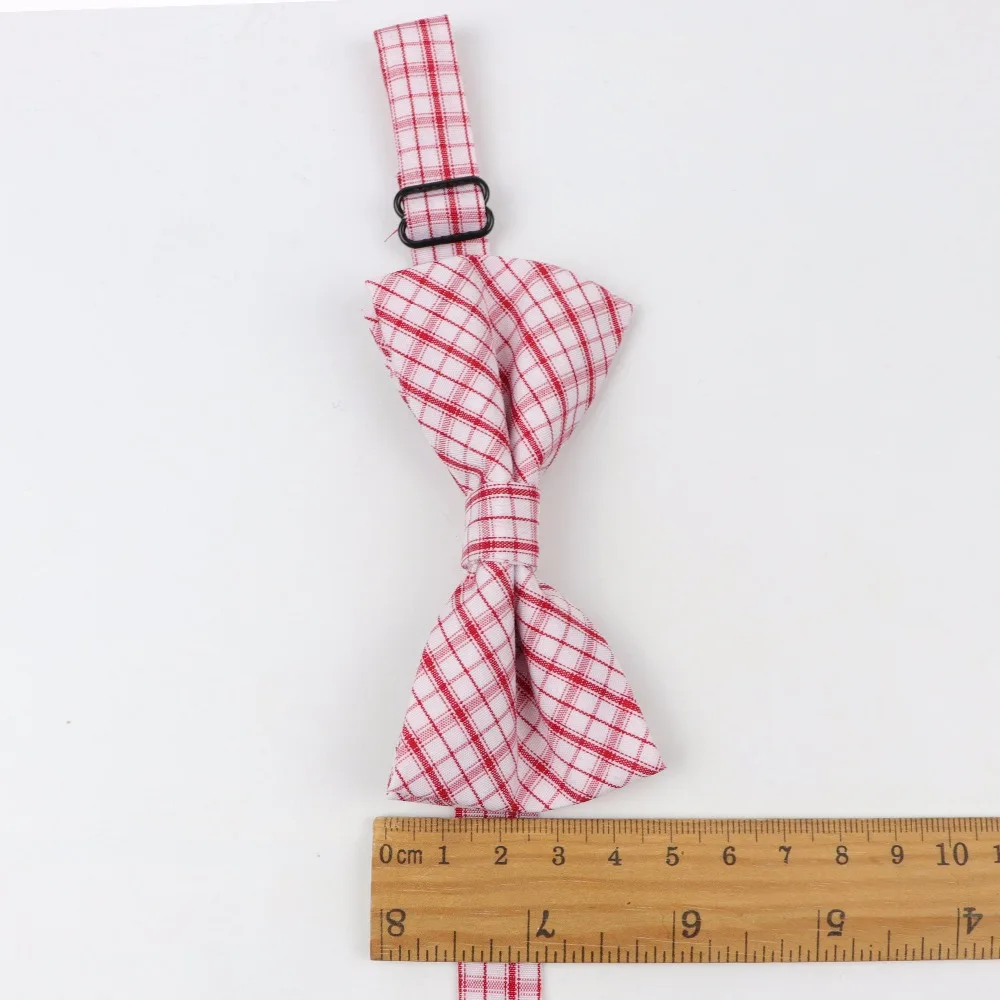 Детский галстук-бабочка из полиэстера и хлопка классический полосатый