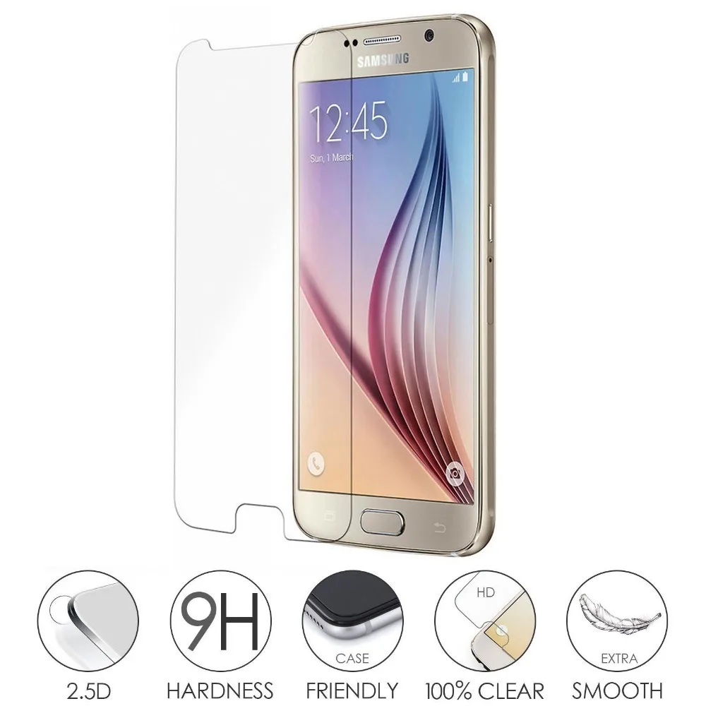Закаленное стекло 2.5D 9H для Samsung Galaxy S7 S6 S5 S4 S3 Защитная пленка экрана J3 J5 J7 2015 2016 J1