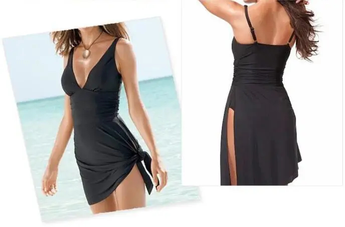 Чистый черный сиамские БИКИНИ обернутый вокруг талии на юбке 5XL|bikini bikini|bikini blackbikini