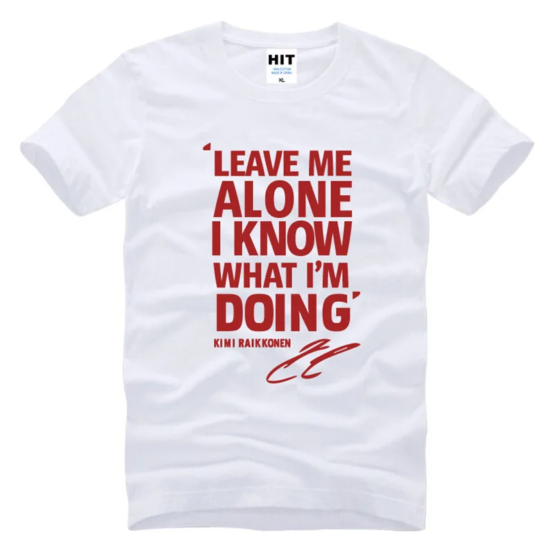 Мужская футболка с надписью Leave Me Alone I Know What I'm Doing новинка 2016 хлопковая