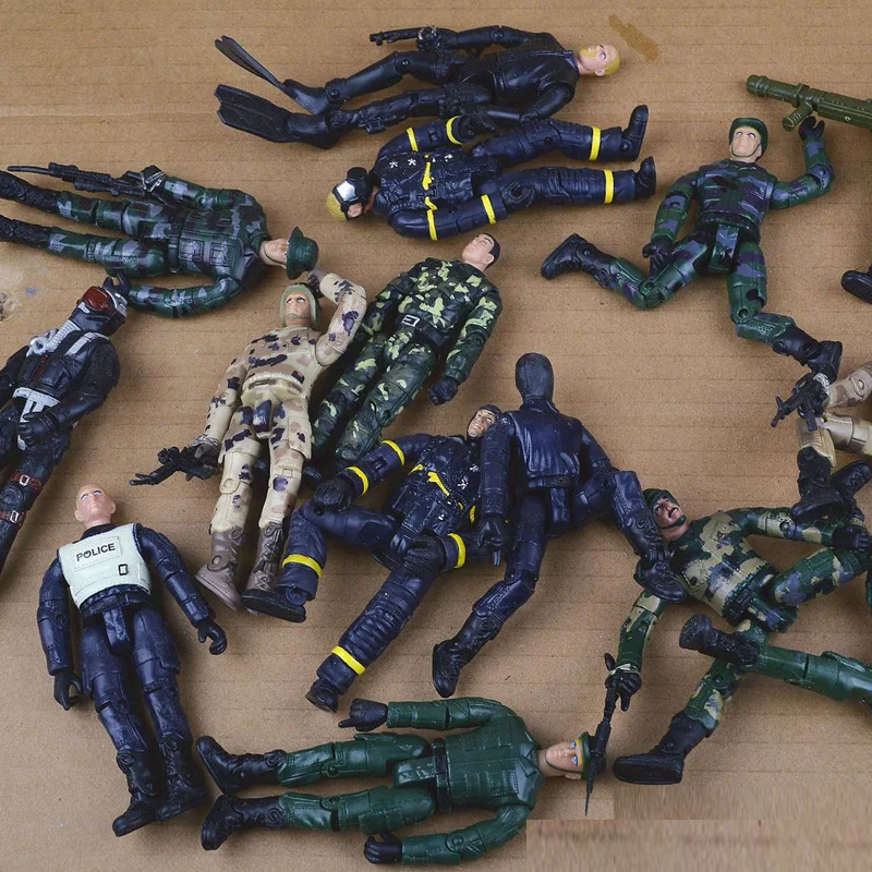 3 шт./лот, 10 см,, супер солдат, фигурка, военная армия, спецназ, солдатики, экшн-игрушки, мальчик, игровой домик, игрушки, подарки