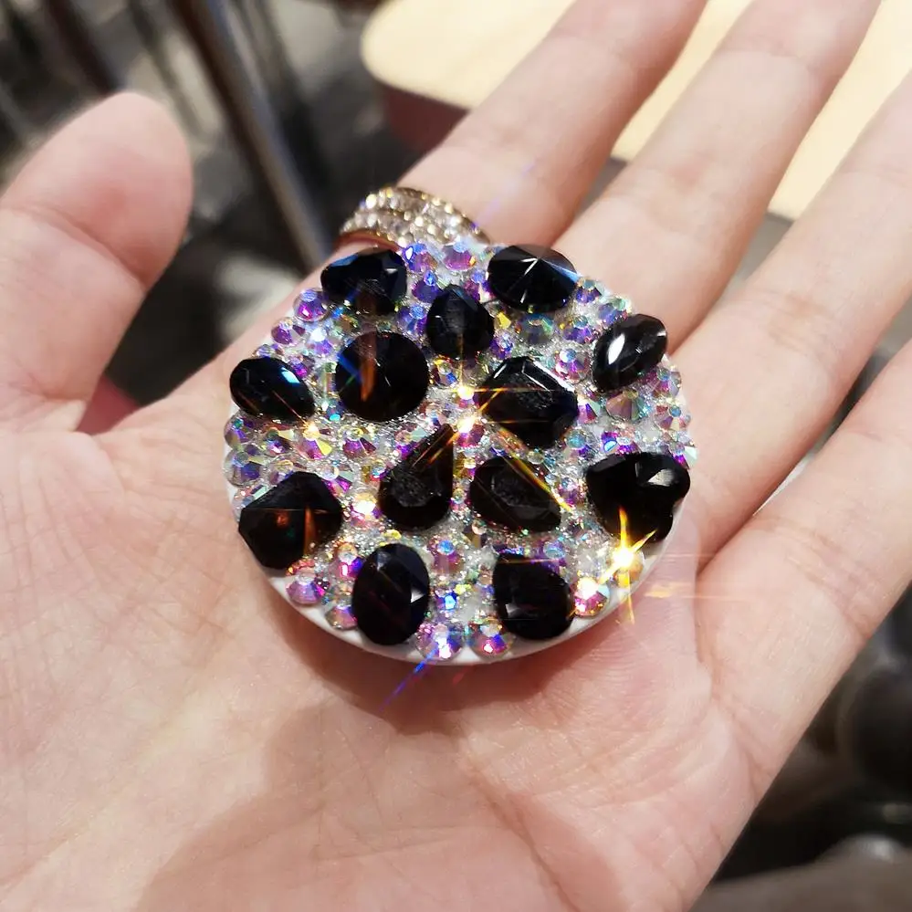 as picture Роскошные Bling с кристалалми и стразами Air bag держатель для сотового телефона телефон air bag кронштейн Стенд палец держатель Универсальный Подставка - Цвет: as picture