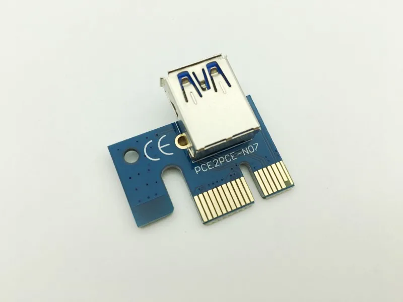 Райзер VER007 60 см PCI E карта Express 1x до 16x USB 3 0 SATA 4Pin IDE для майнинга BTC Bitcion Antminer|Платы