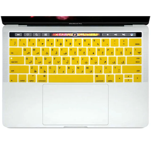 Арабский силиконовый чехол для клавиатуры США Apple Macbook Pro 13 3 дюйма A1706 и 15 4 A1707 (2017