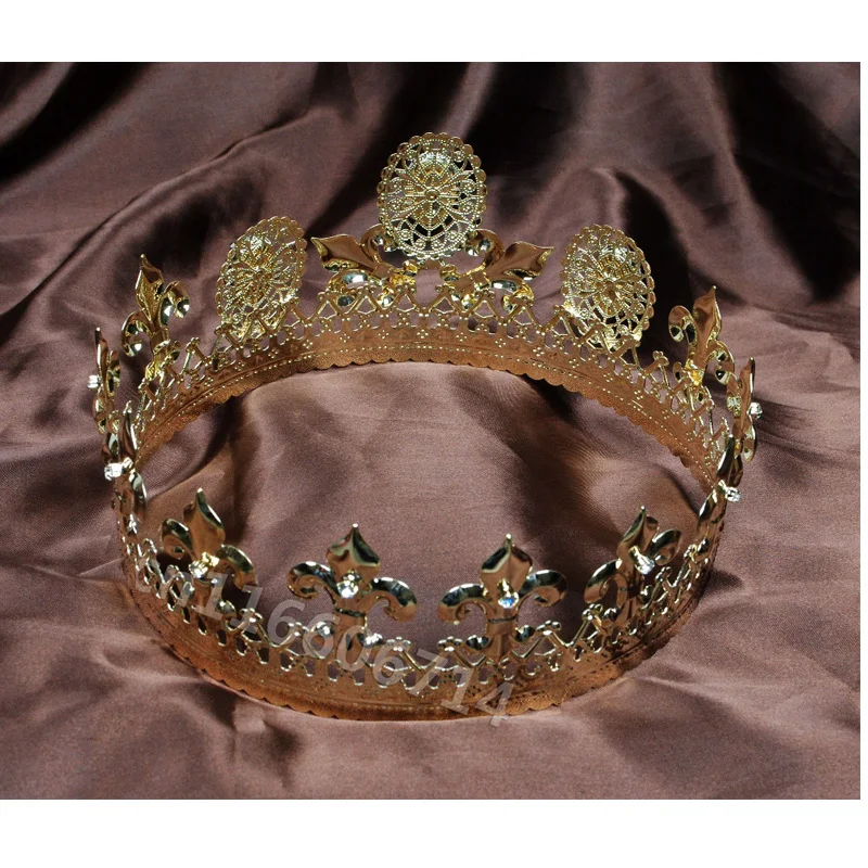 Ручной работы Королевский Король Свадебная Корона невесты диадемы и короны queen