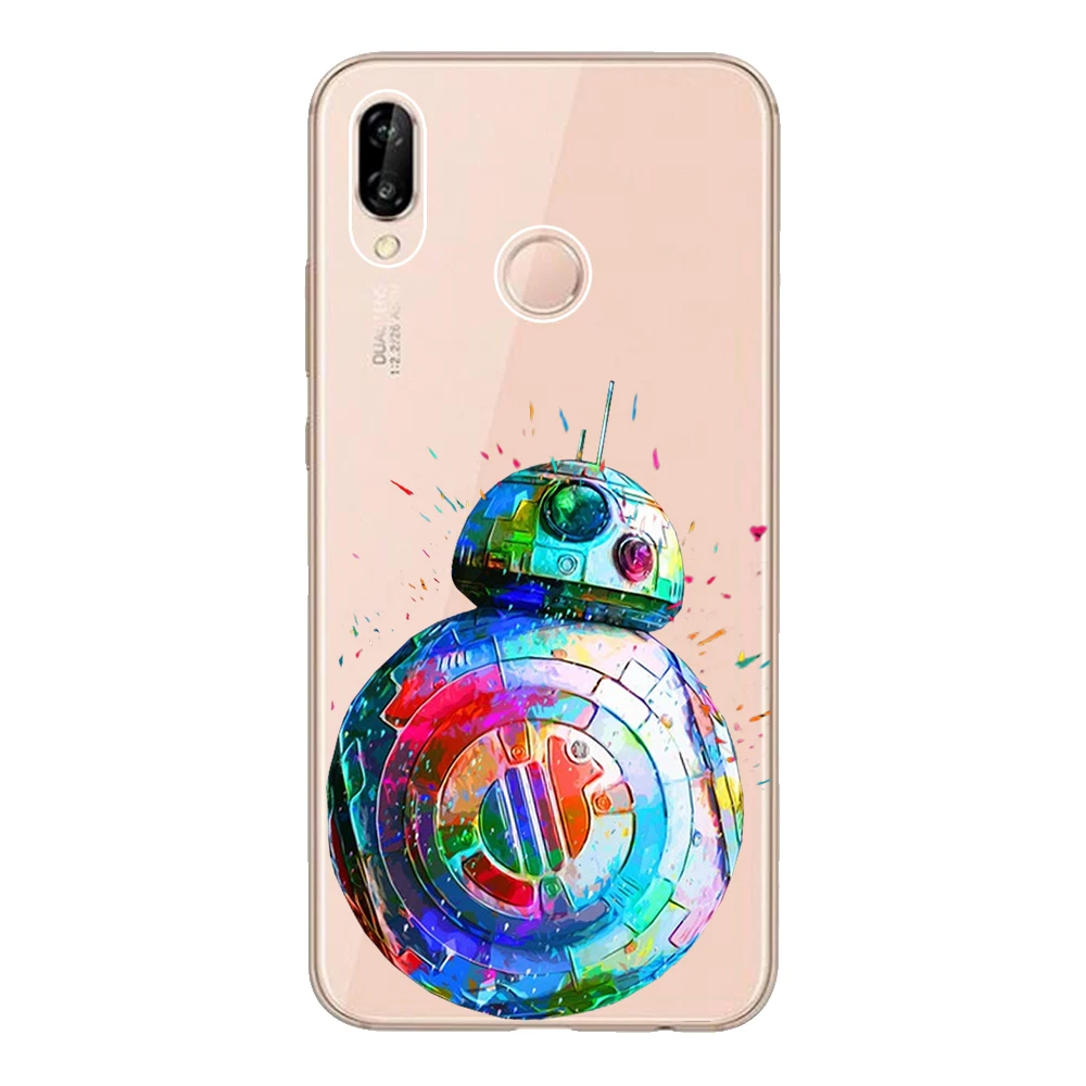 Для Huawei P20 Lite чехол 5 84 &quotМягкий ТПУ силиконовый Nova 3e Coque WALL-E Звездные войны Warrior Funda