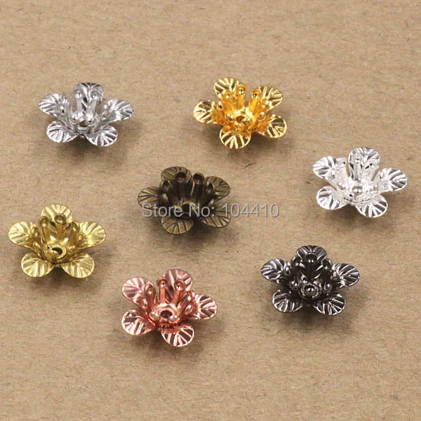 Винтажная филигрань 14*5 мм 3D Подвески в виде цветов соединения пустые бу Яо