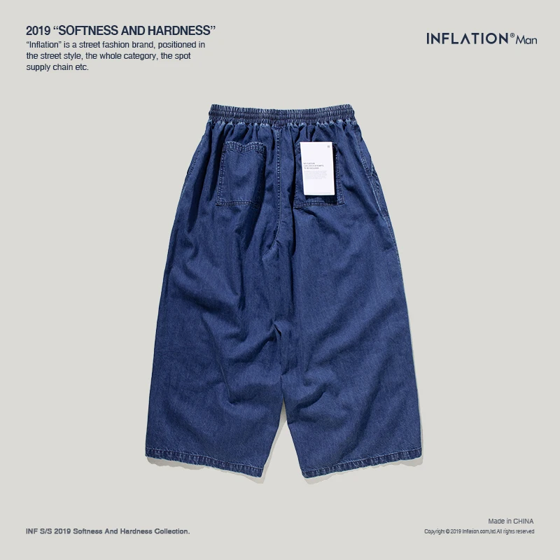 INFLATION 2020 Осень Новые хип хоп мужские джинсы старый стиль деним брюки мешковатые