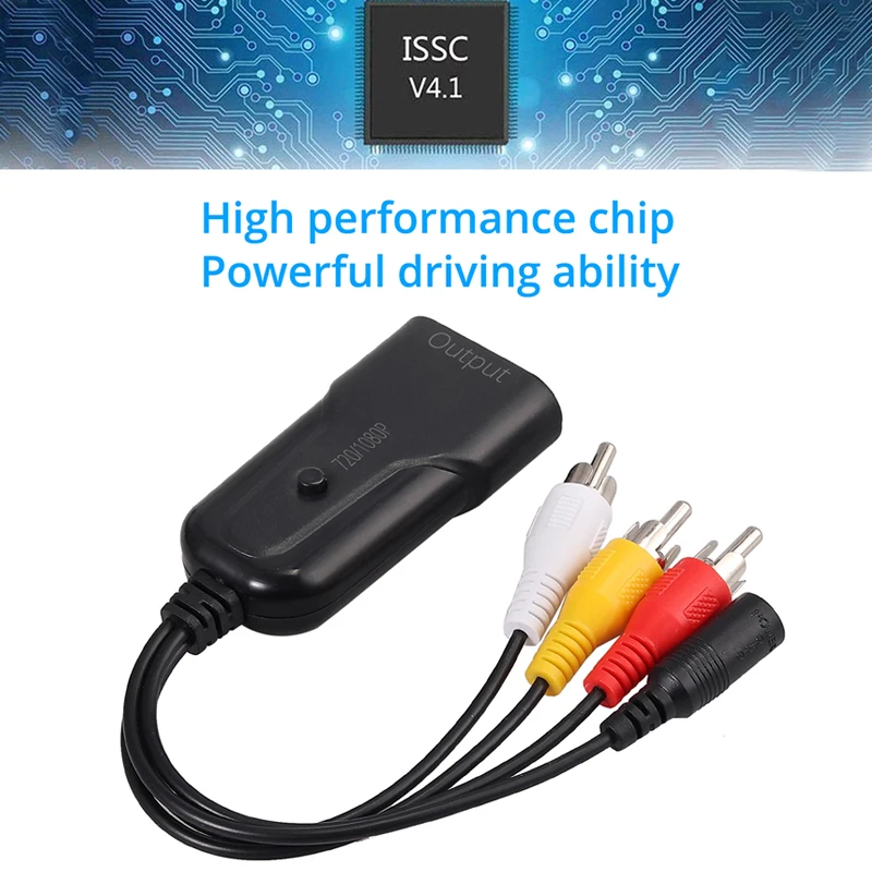 Адаптер LiNKFOR RCA HDMI совместимый преобразователь AV композитный CVBS адаптер для видео