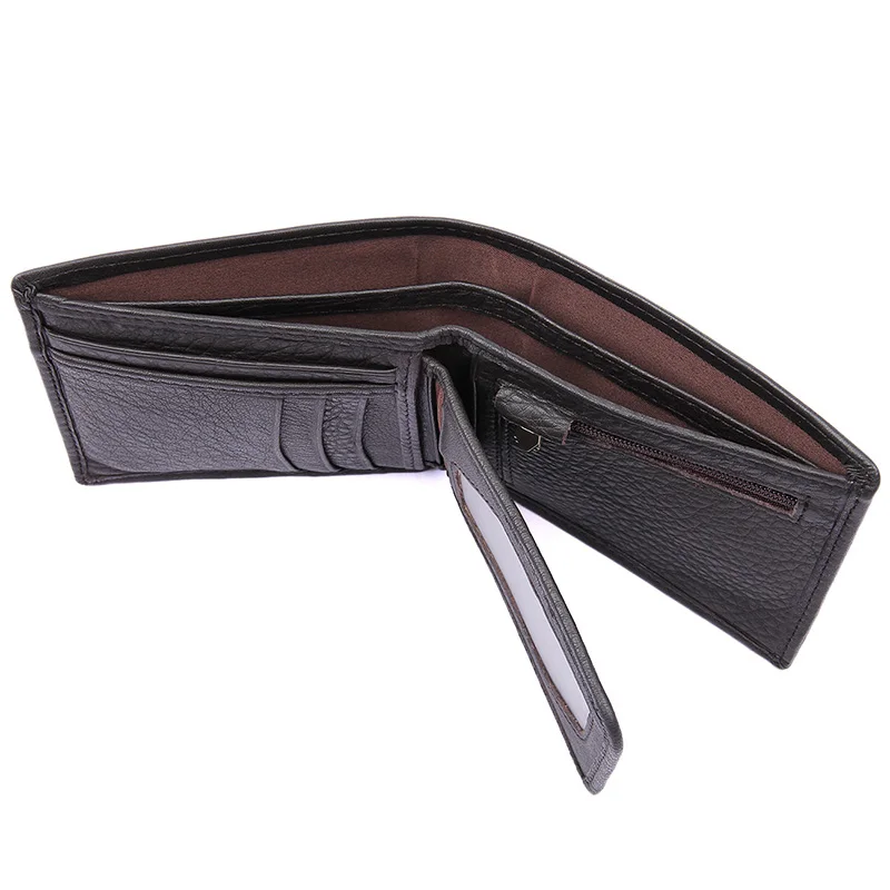 2017 роскошный мужской кожаный кошелек короткий верхний слой кожа бизнес Carteras Mujer