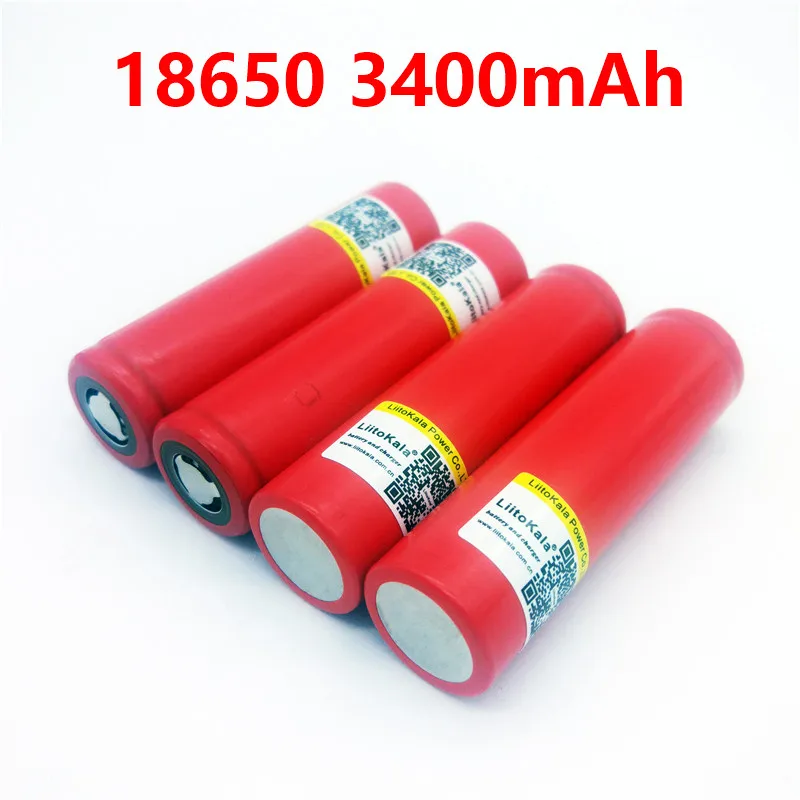 Аккумулятор LiitoKala NCR18650BF литий ионный 100% мАч 18650 в 4 шт.|18650 battery|rechargeable batterybattery |