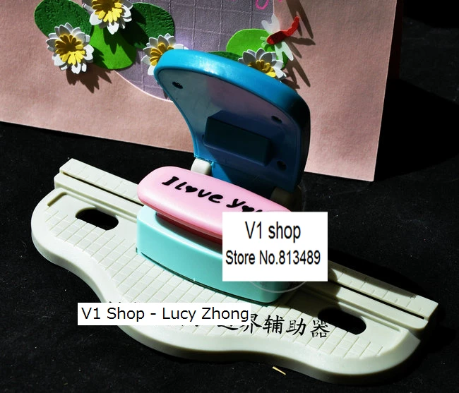

Border Punching Helper for Kids Hand tool Craft Puncher lace embossing aid for Card Making School scrapbooking tools