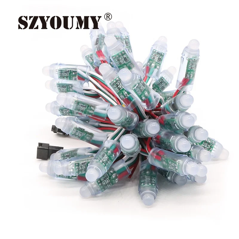 SZYOUMY DC 5 в 12 В WS2811 RGB IC светодиодный пиксельный Модуль мм Цифровой полноцветный