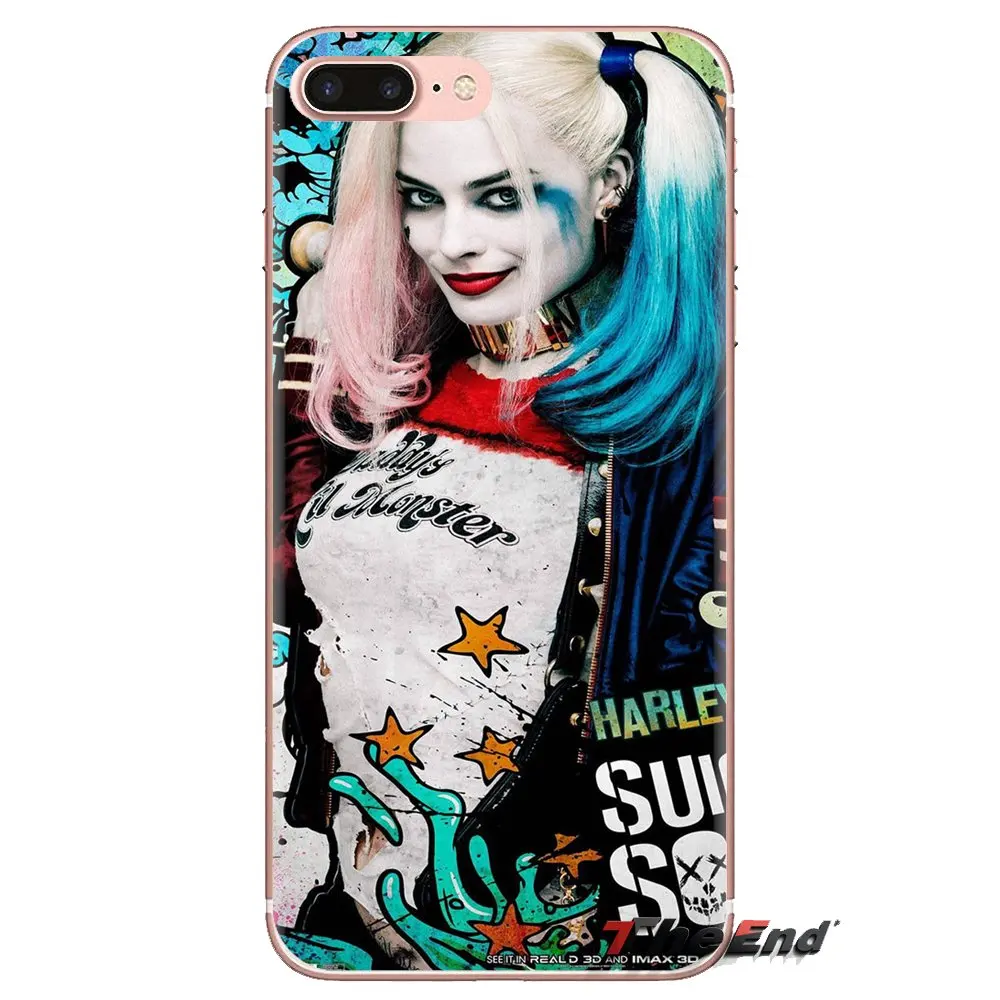 ТПУ прозрачные чехлы отряд самоубийц Харли Квинн Джокер фильм для huawei mate Honor 4C 5C