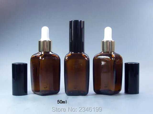 10 мл 15 20 30 50 КОРИЧНЕВЫЕ БУТЫЛКИ с пипеткой Квадратная бутылка для масла образцов