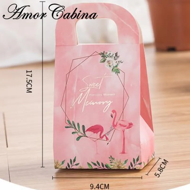 Flamingo/Marble Paper Gift Bags Craft Candy Food Best Bag For Christmas Wedding Favors and Box 30pcs | Дом и сад