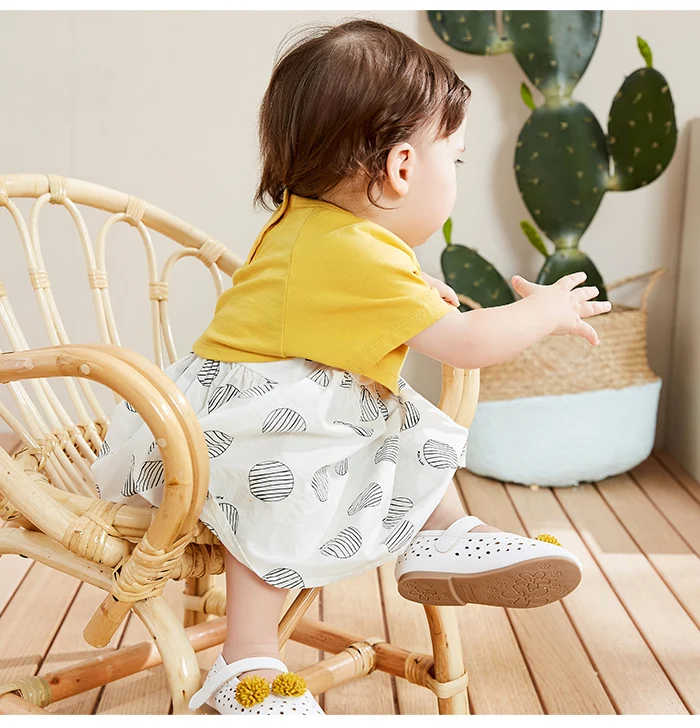 BalabalaBaby/Мини платье для девочек; костюм; Новинка г.; летнее платье на бретелях для малышей; хлопковая одежда из двух предметов; мягкая и удобная одежда