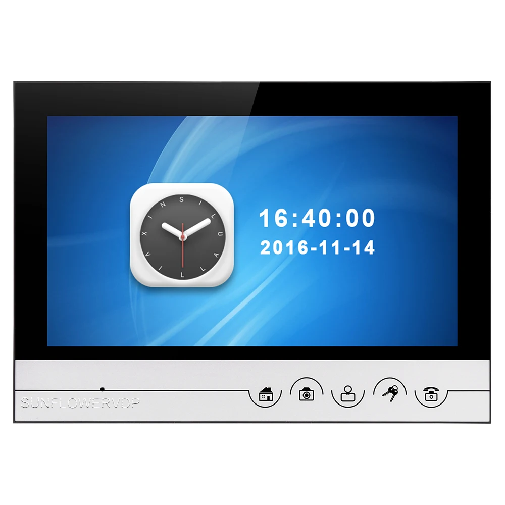 Видеодомофон 9 дюймов с записью + TF карты 8 Гб домофон для частных домов замком