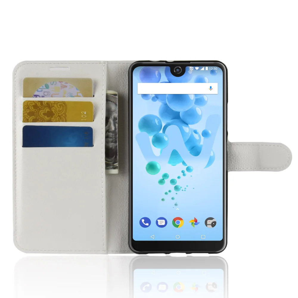 OUZIFISH Wiko View 2 Pro Чехол чехол Роскошный для телефона из искусственной кожи откидная