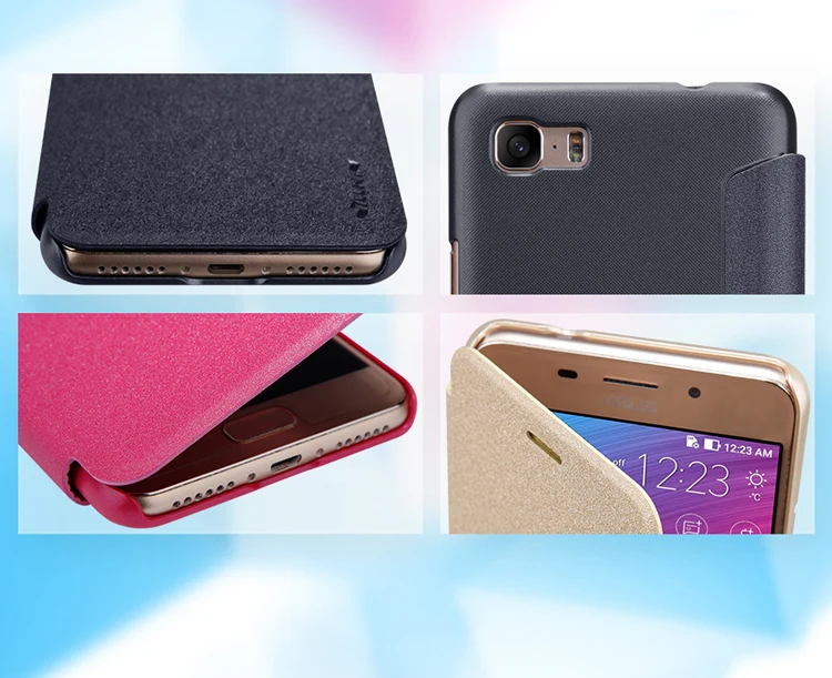 Asus Zenfone 3S Max ZC521TL чехол Asus Zenfone 3S Max ZC521TL кожаный чехол NILLKIN Sparkle из искусственной кожи чехол флип-чехол для телефона