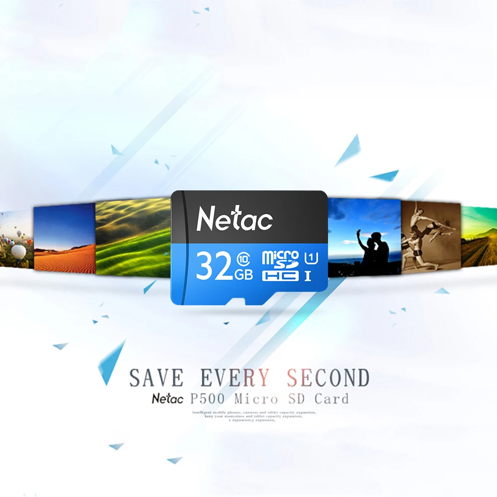 Оригинальный Netac P500 класса 10 32GB TF карты флэш памяти объемом до хранения данных UHS 1
