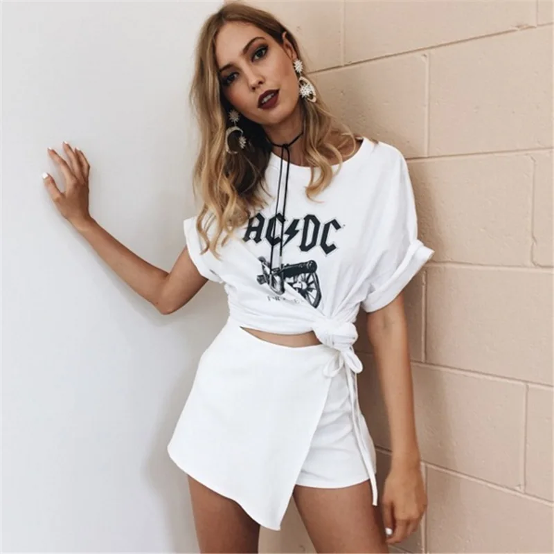 Новые модные летние Асимметричные Drawstring Юбки для женщин Шорты Для Фитнес длиной