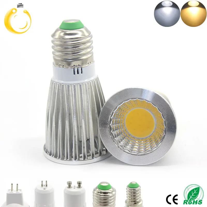 Высокая Мощность лампада Led E27 удара 9 Вт 12 15 Dimmable прожектор теплый белый/холодный