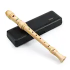 Eastar клен дерево сопрано диктофон флейта немецкий стиль ключ C Профессиональный с жестким чехлом инструмент для очистки музыкальный инструмент