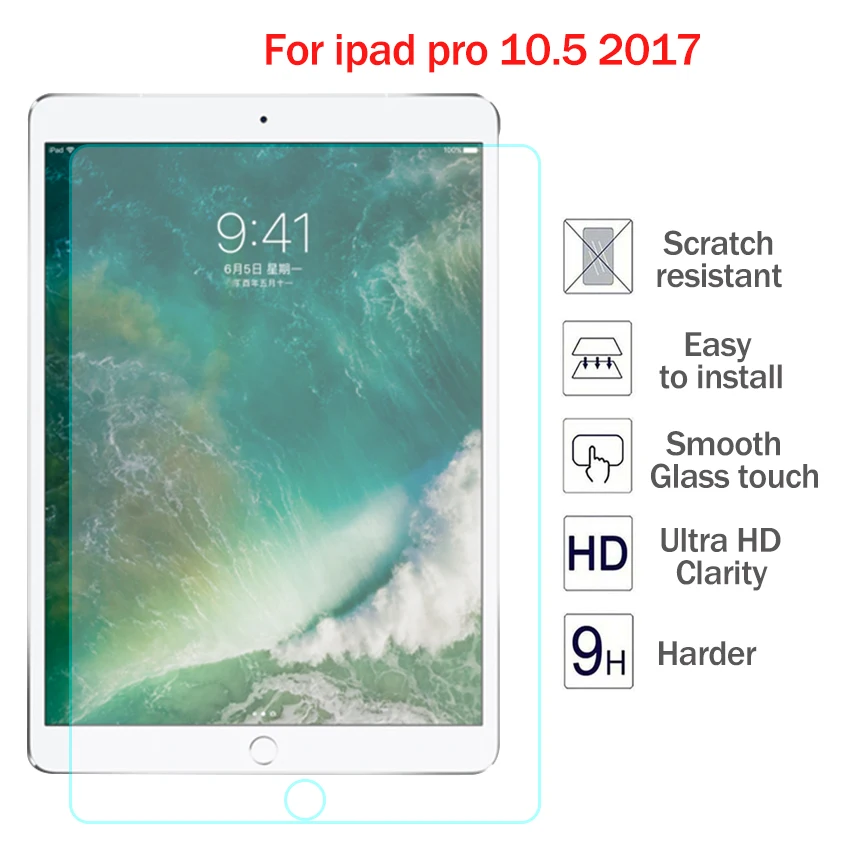 Защитная пленка для экрана из закаленного стекла 9H 2017 мм|tempered glass for ipad|glass ipad proipad
