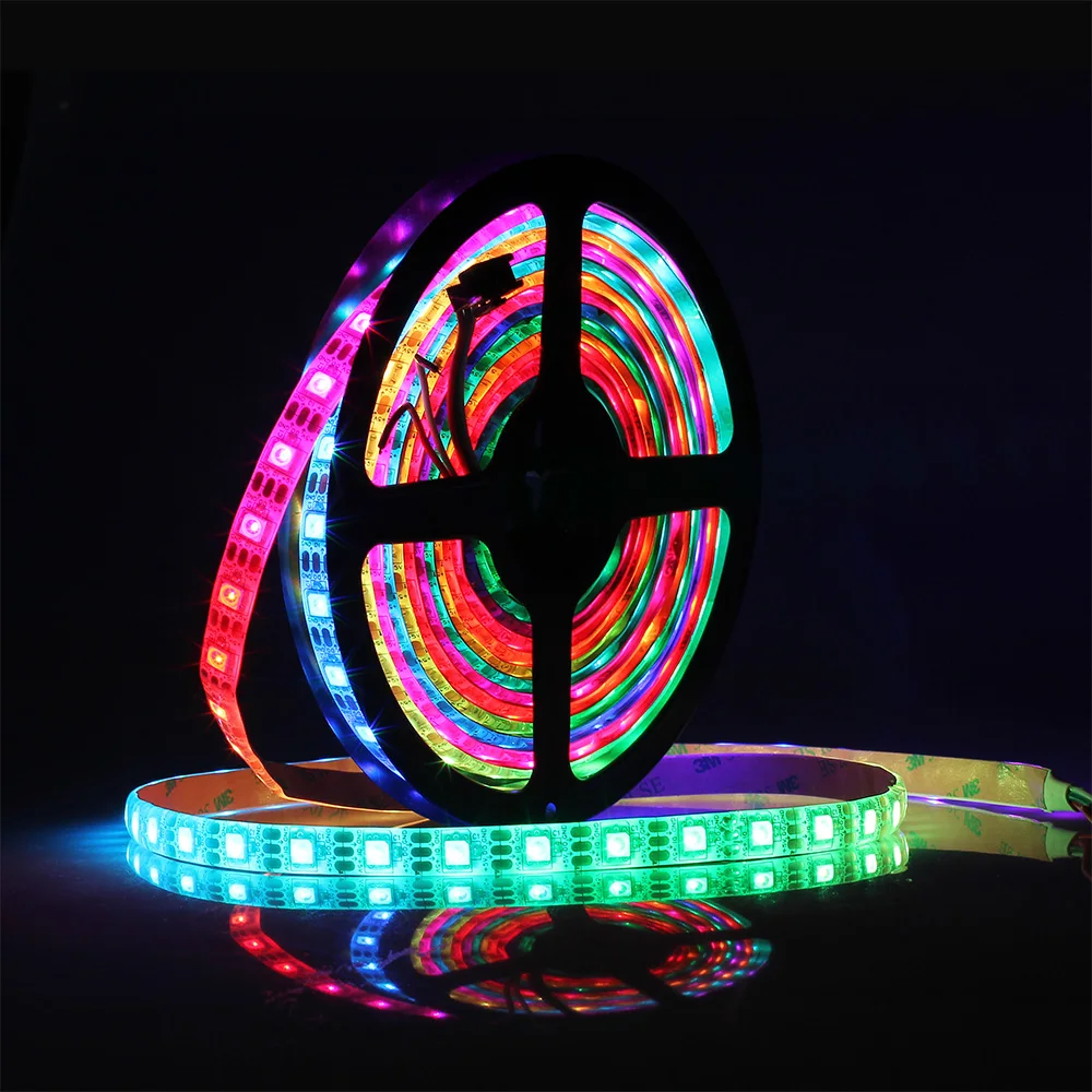 Светодиодная лента WS2812B индивидуально Адресуемая RGB смарт пикселей 1 м/2 м/3 м/4 м