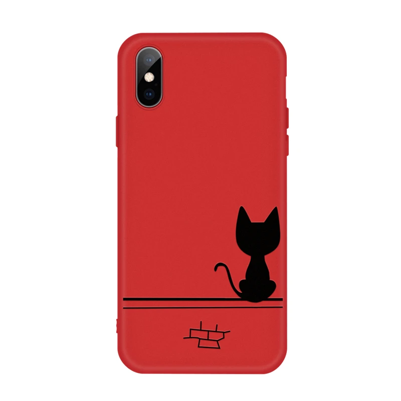 19 Силиконовый мягкий ТПУ с рисунком чехол для iPhone 7 6s 8 6 Plus X 10 любовь сердце печатных красочный матовый чехол для iPhone XS XR XS Max - Color: 19